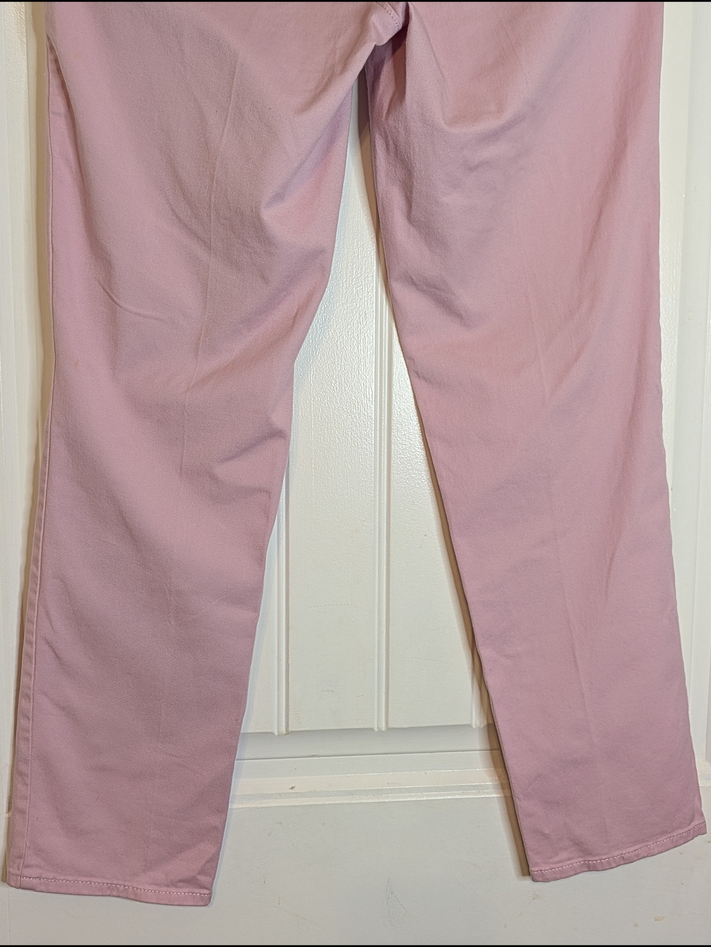LOFT Light Pink Girlfriend Cotton Ankle Pants - Picture 7 of 14